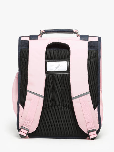 Rugzak 2 Compartimenten Cameleon Roze vintage family boulanger SD39 ander zicht 4